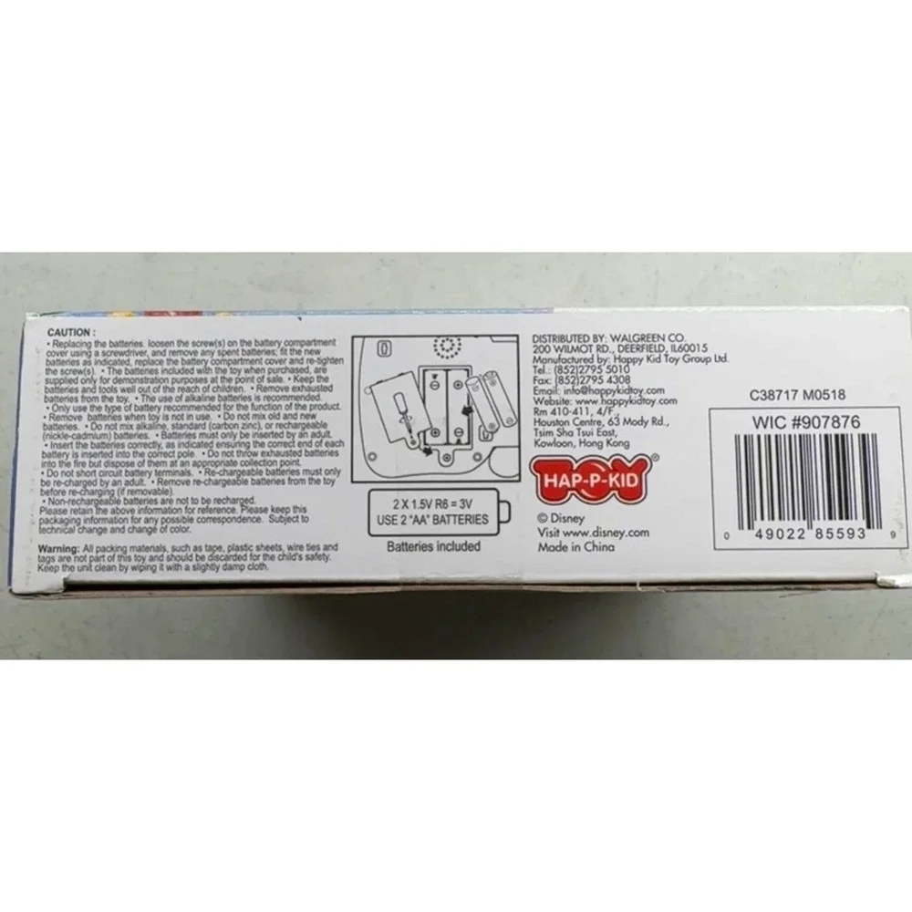 Disney Mickey Mouse My First Learning Book Bilingual English Spanish Light Sound